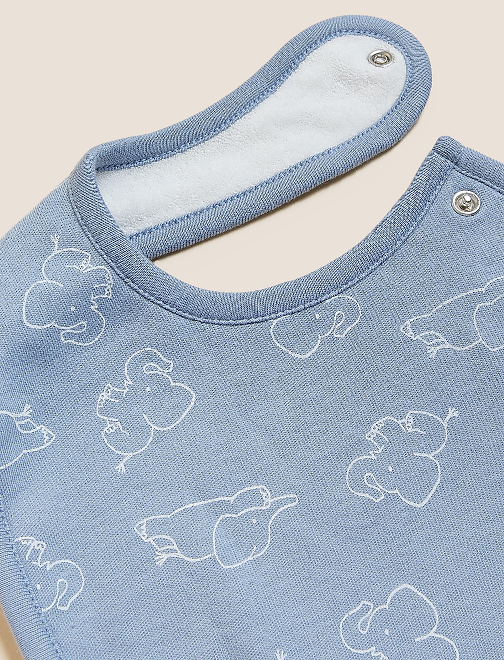 5pk Pure Cotton Bibs