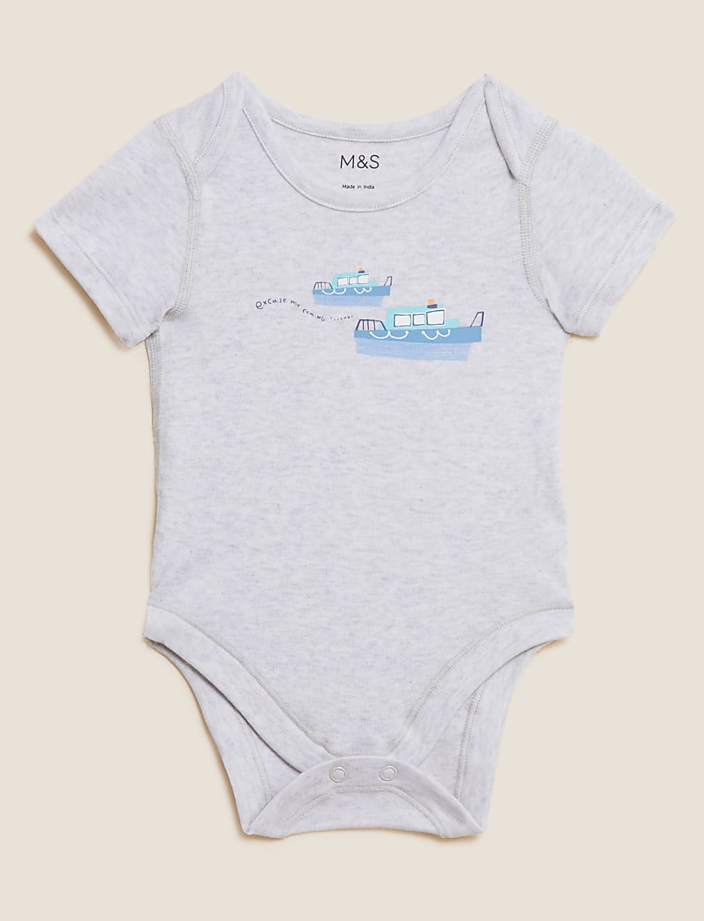 3pk Pure Cotton Animal Bodysuits (6½lbs - 3 Yrs)