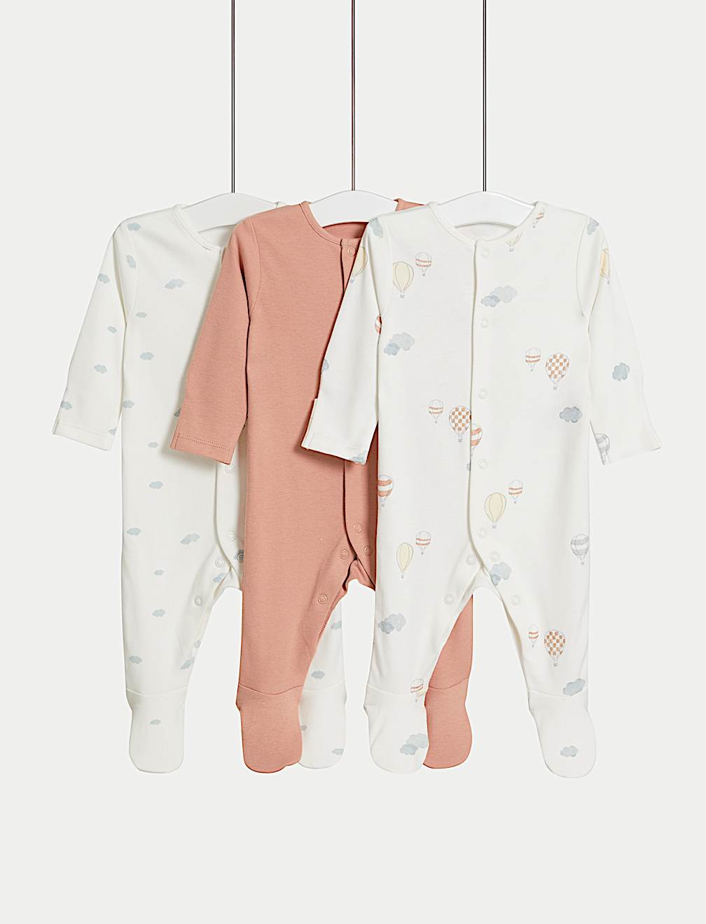 SP 3P Balloon Popper Footed Sleepsuit