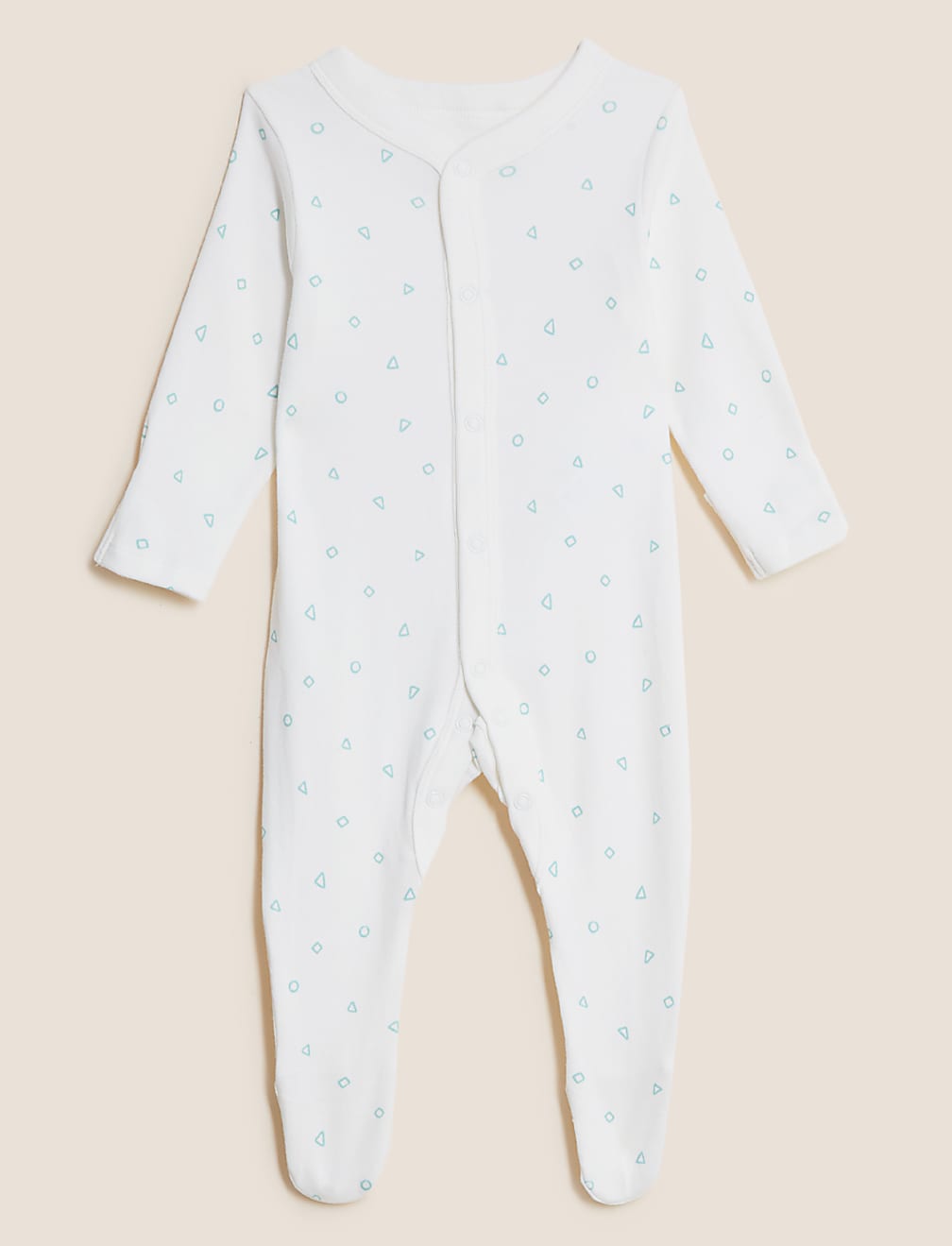 3pk Pure Cotton Printed Sleepsuits (5lbs-3 Yrs)