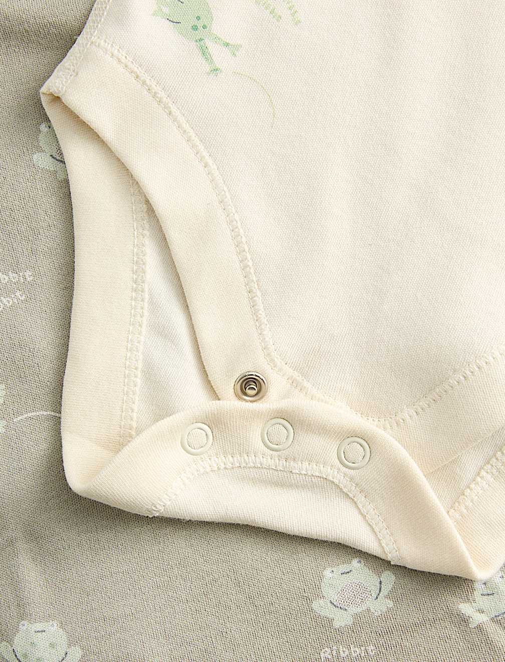 7 Pack Pure Cotton Frog Print Bodysuits (0-3 Yrs)