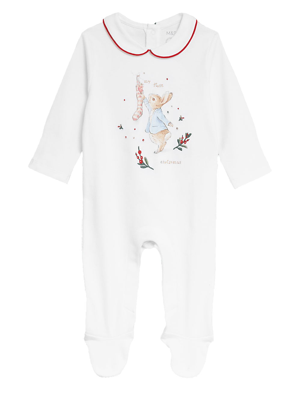 Pure Cotton Peter Rabbit&trade; Sleepsuit