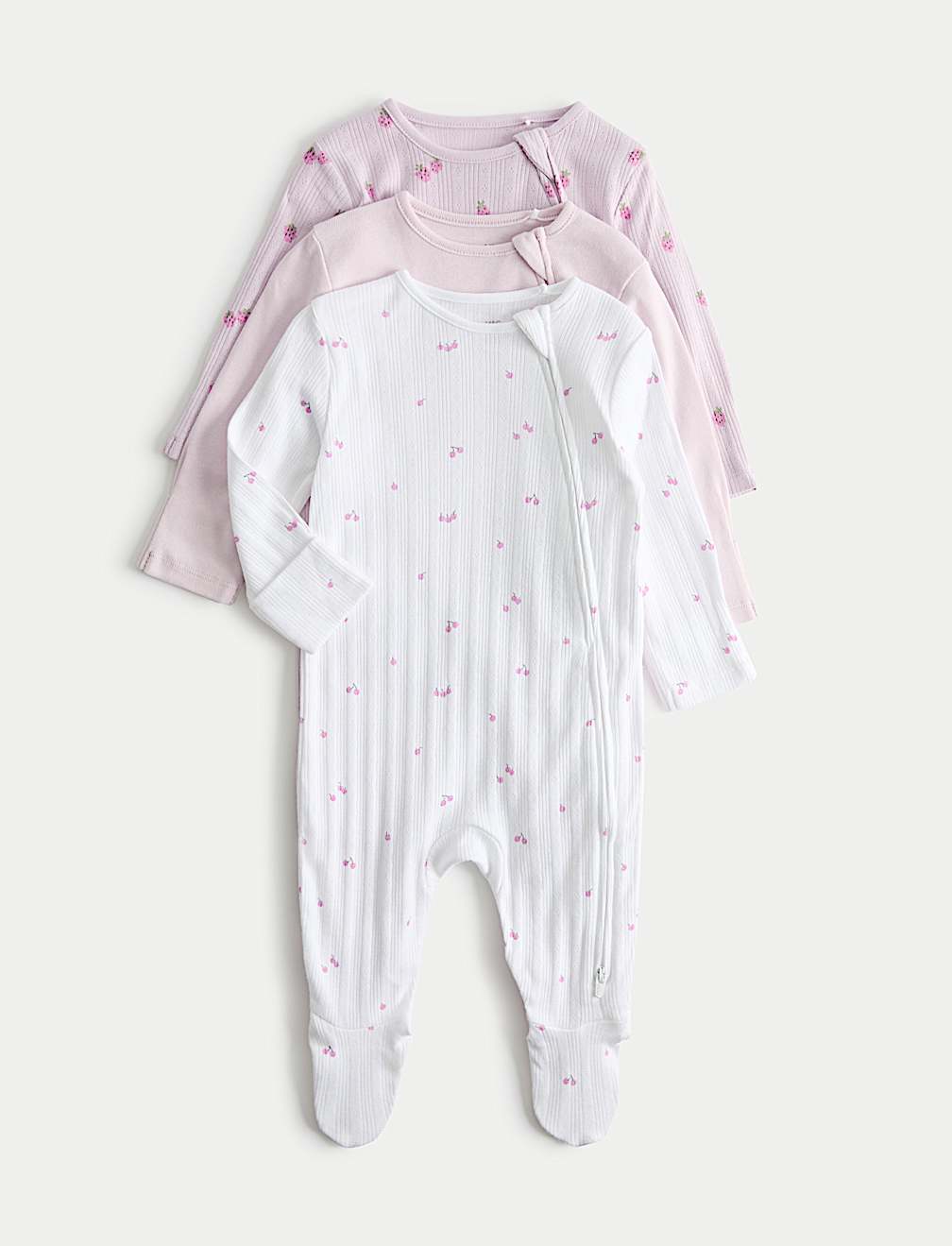 3 Pack Pure Cotton Printed Sleepsuits (6lbs 3oz-3 Yrs)