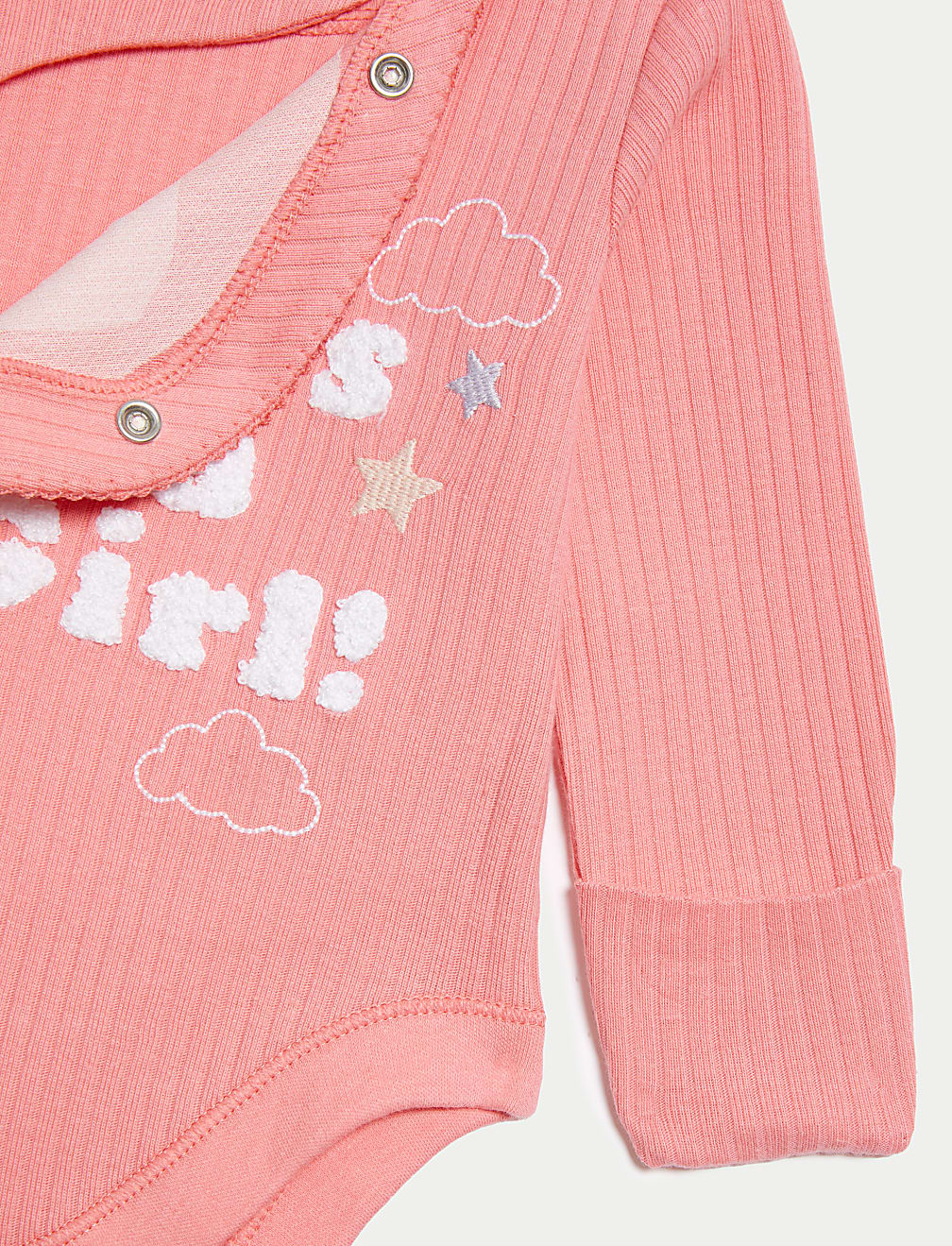 Pure Cotton It's a Girl Bodysuit (0-3 Mths)