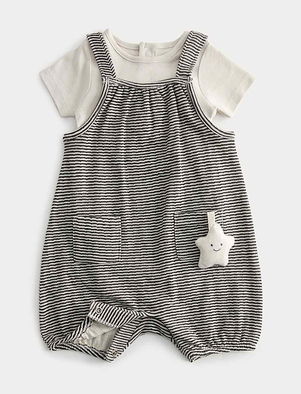 Pure Cotton Dungaree Outfit (7lbs-1 Yrs)