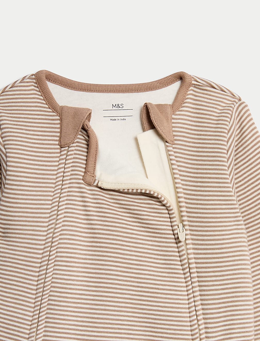Pure Cotton Striped 2.5 Tog Sleepsuit (0-3 Yrs)