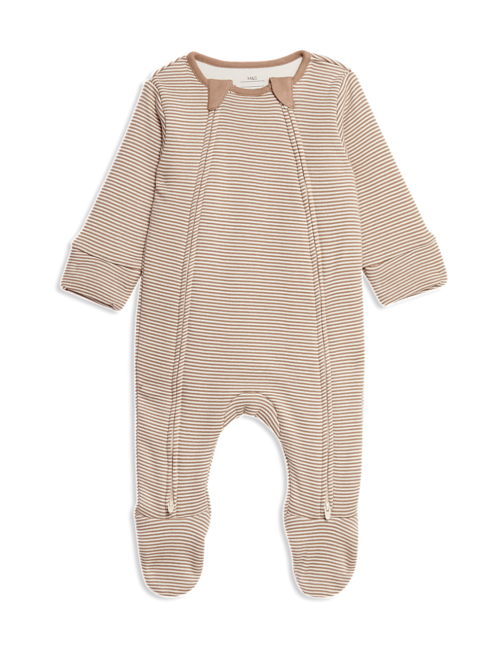 Pure Cotton Striped 2.5 Tog Sleepsuit (0-3 Yrs)