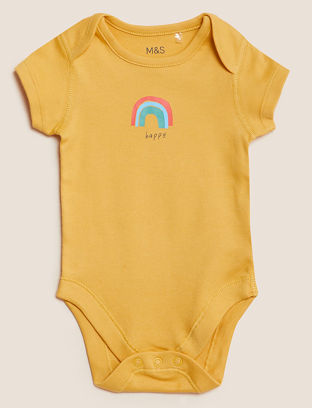 3pk Pure Cotton Rainbow Bodysuits (6&frac12;lbs - 3 Yrs)