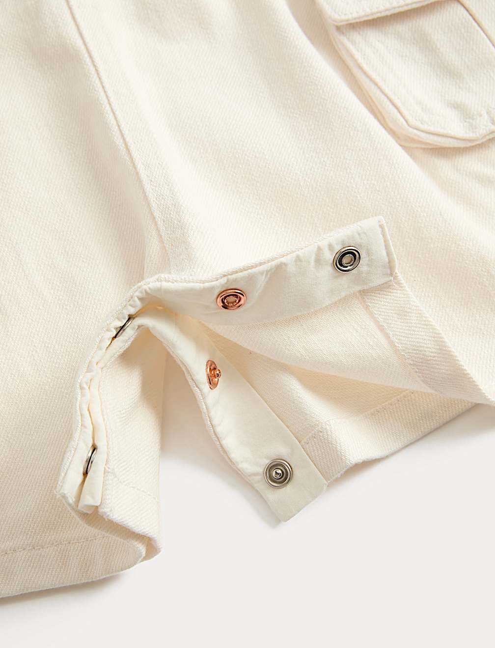 Cotton Rich Twill Popcorn Bibshorts (0-3 Yrs)