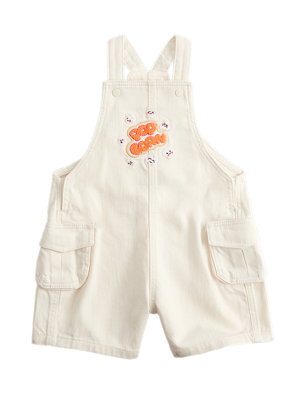Cotton Rich Twill Popcorn Bibshorts (0-3 Yrs)