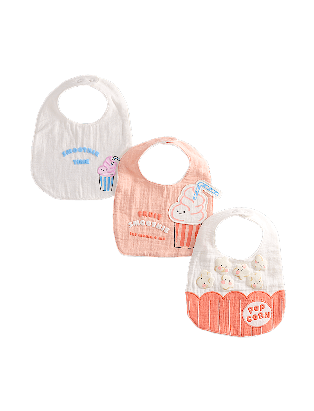 3 Pack Cotton Rich Ice Cream Bibs