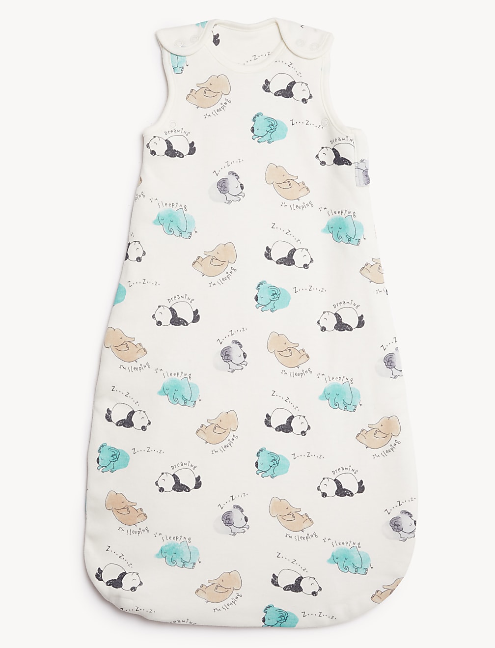 2pk Pure Cotton Elephant Sleeping Bags