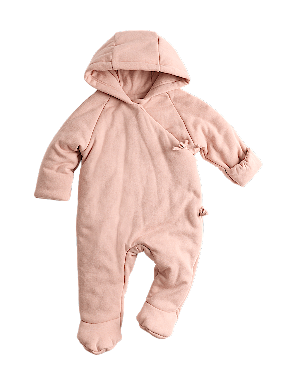 Cotton Rich Hooded Wrap Pramsuit (0-12 Mths)