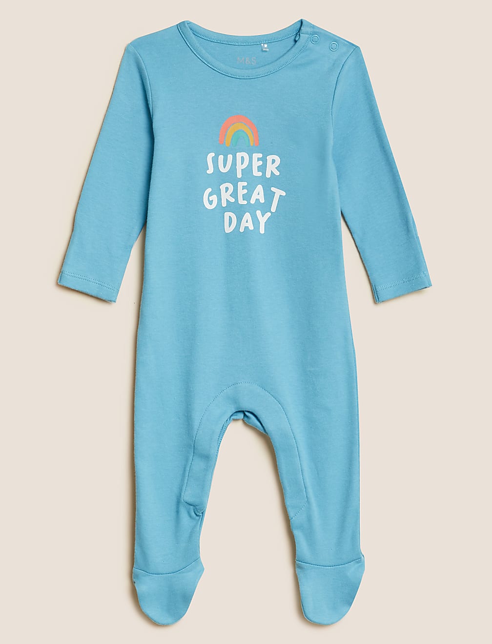 3pk Pure Cotton Patterned Sleepsuits