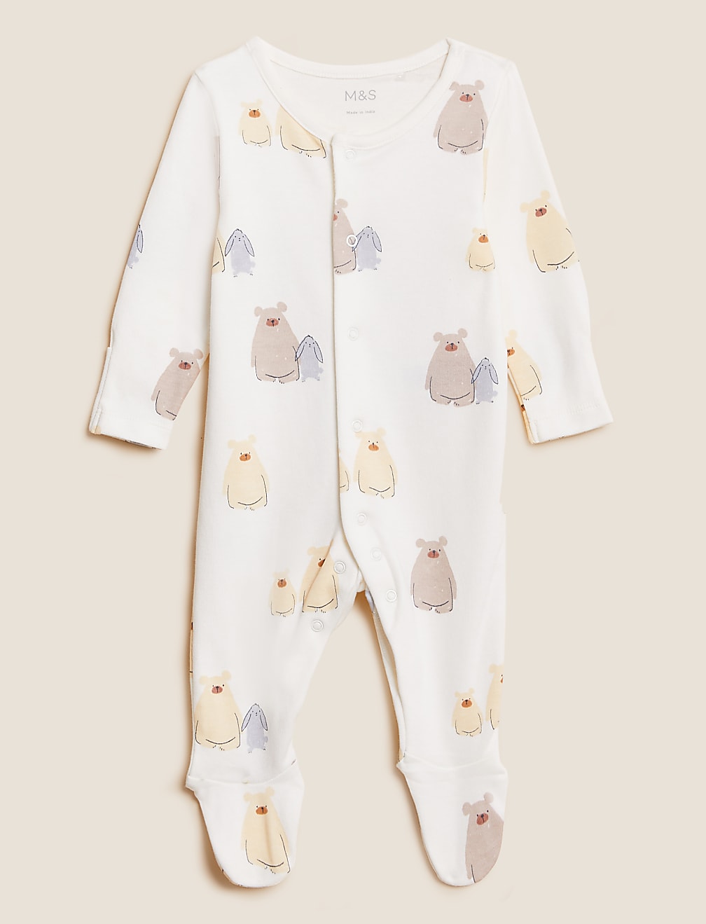 4pc Bear Print Starter Set (7lbs - 12 Mths)