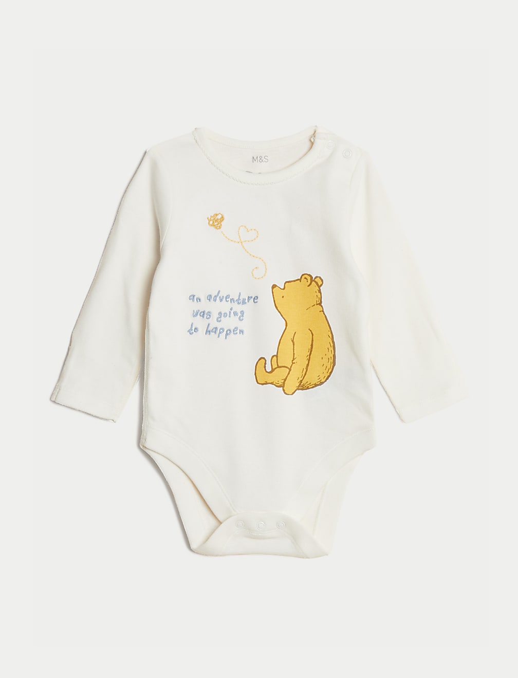 3pk Pure Cotton Winnie the Pooh&trade; Bodysuits (0-3 Yrs)