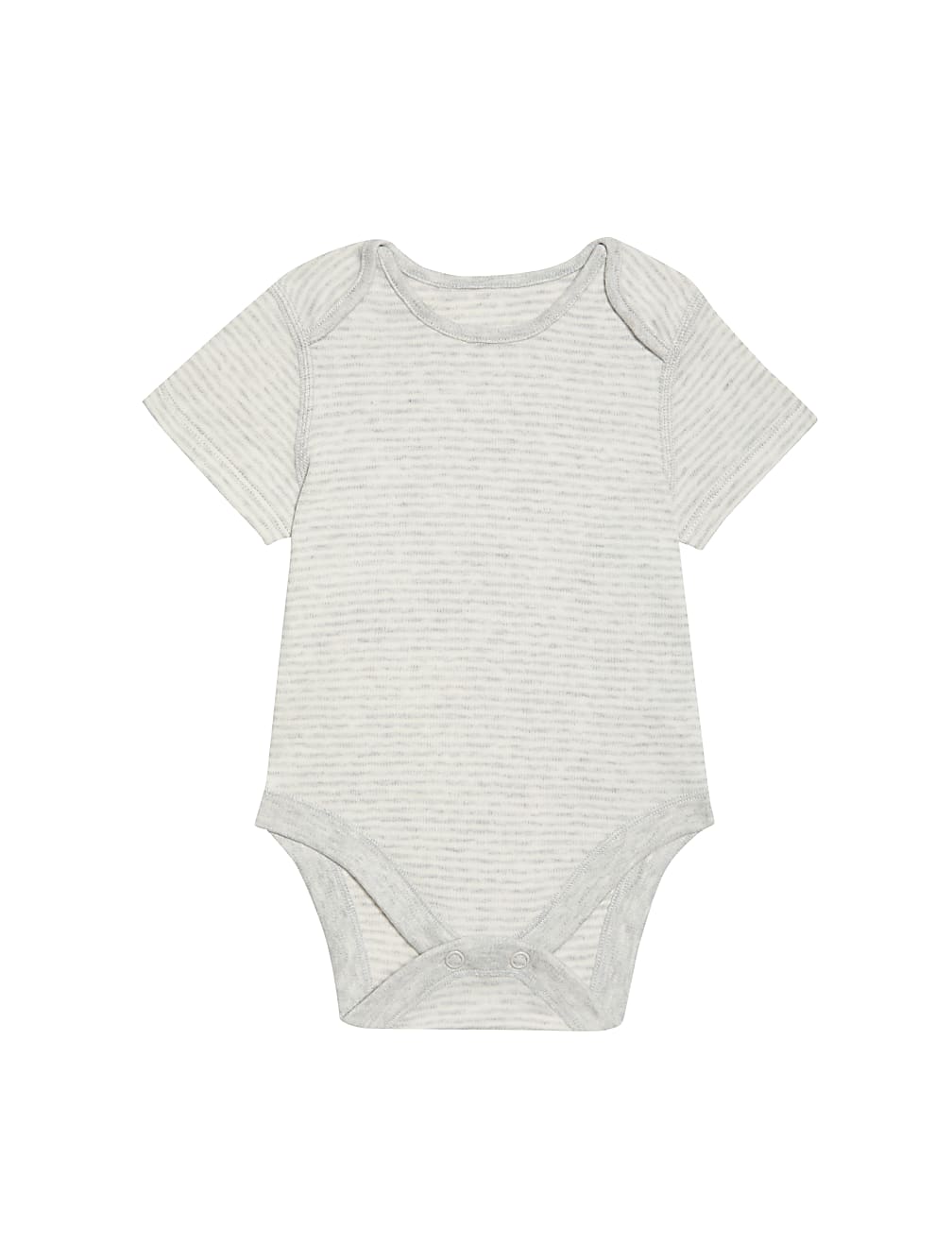 7pk Pure Cotton Dog & Striped Bodysuits (5lbs-3 Yrs)