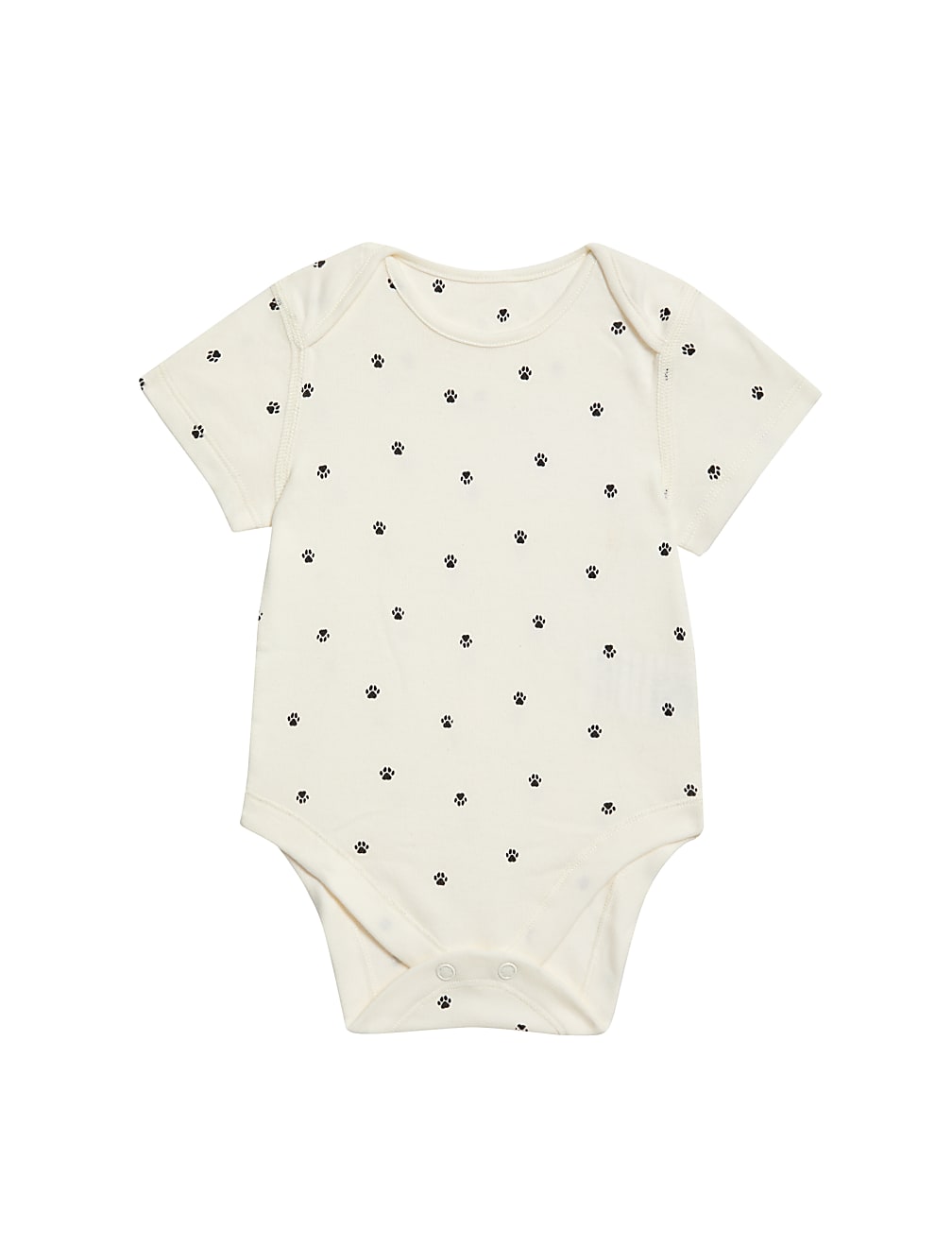 7pk Pure Cotton Dog & Striped Bodysuits (5lbs-3 Yrs)