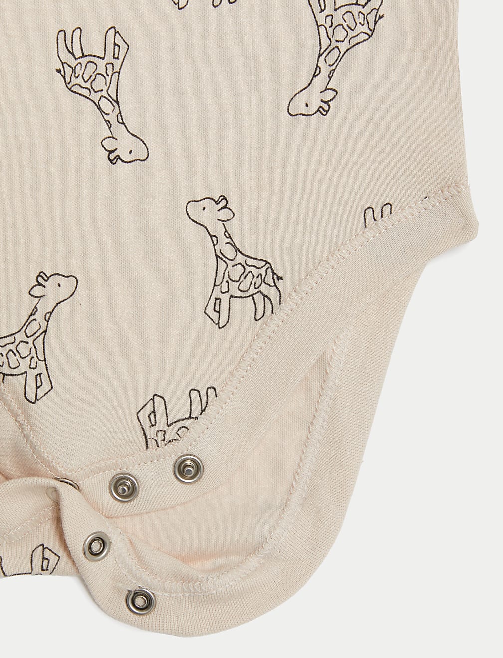 7pk Pure Cotton Giraffe & Striped Bodysuits (5lbs-3 Yrs)