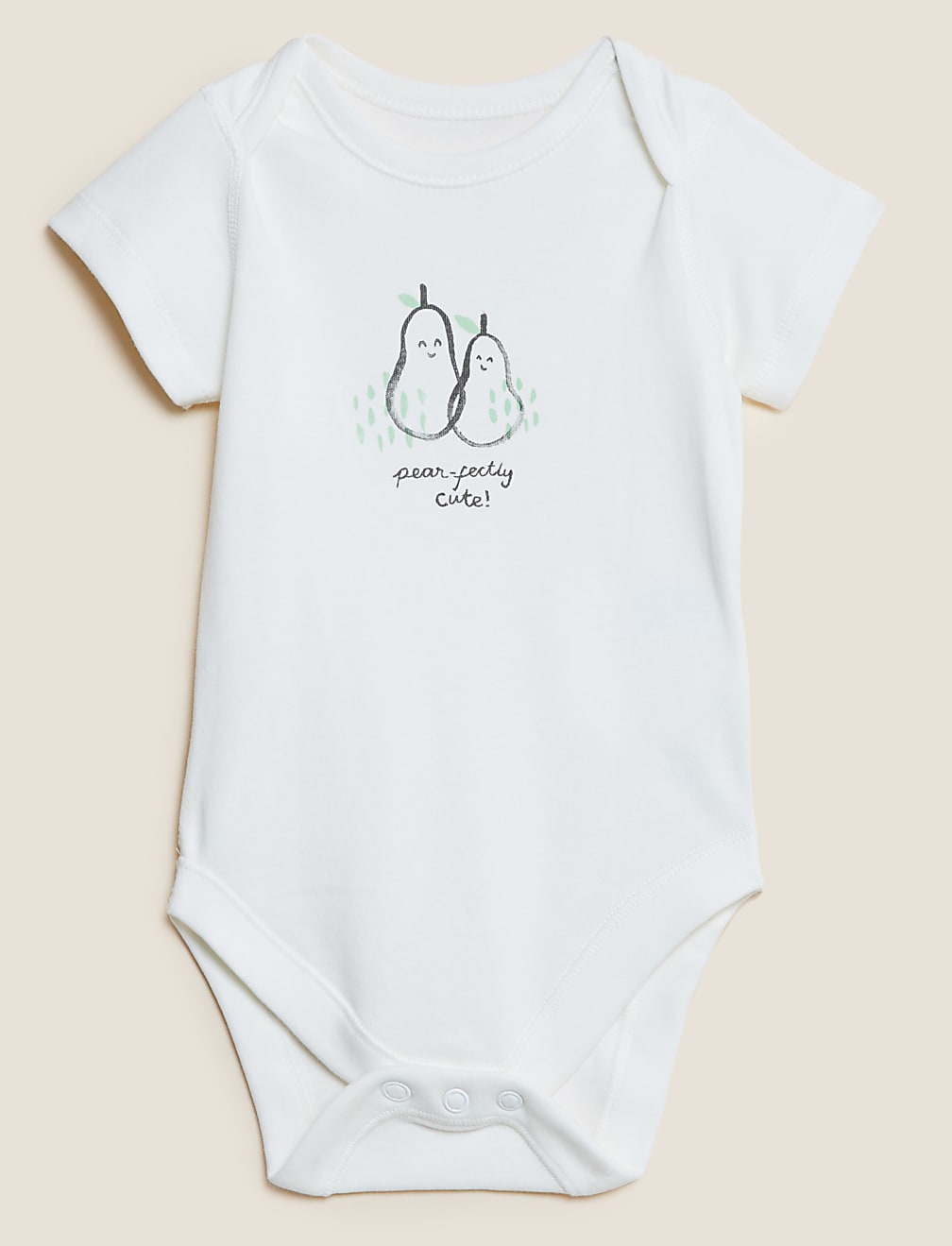 Pure Cotton Slogan Bodysuit (7lbs-12 Mths)