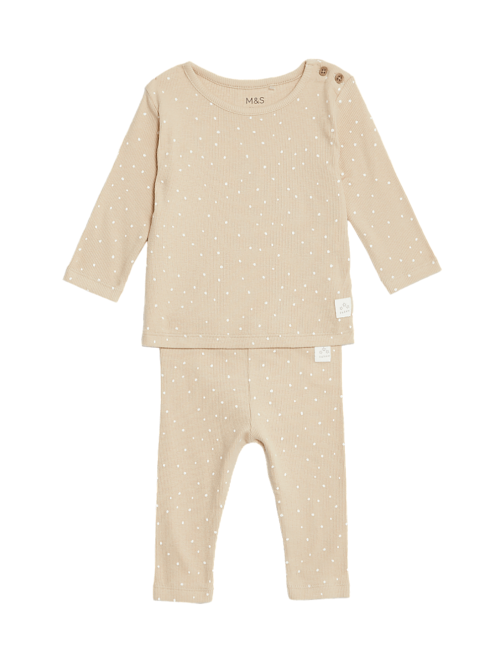 2pc Cotton Rich Spot Outfit (0-1 Yrs)