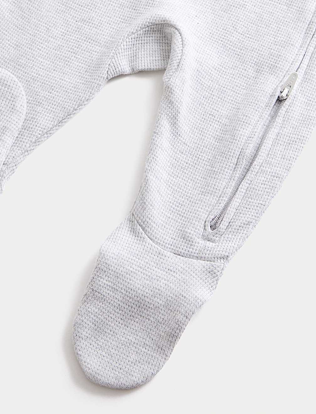 3pk Pure Cotton Sleepsuits (0-3Yrs)