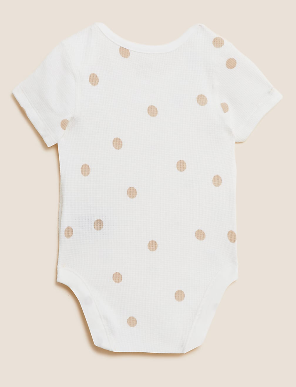 3pk Pure Cotton Spot Print Bodysuits (6½lbs-3 Yrs)