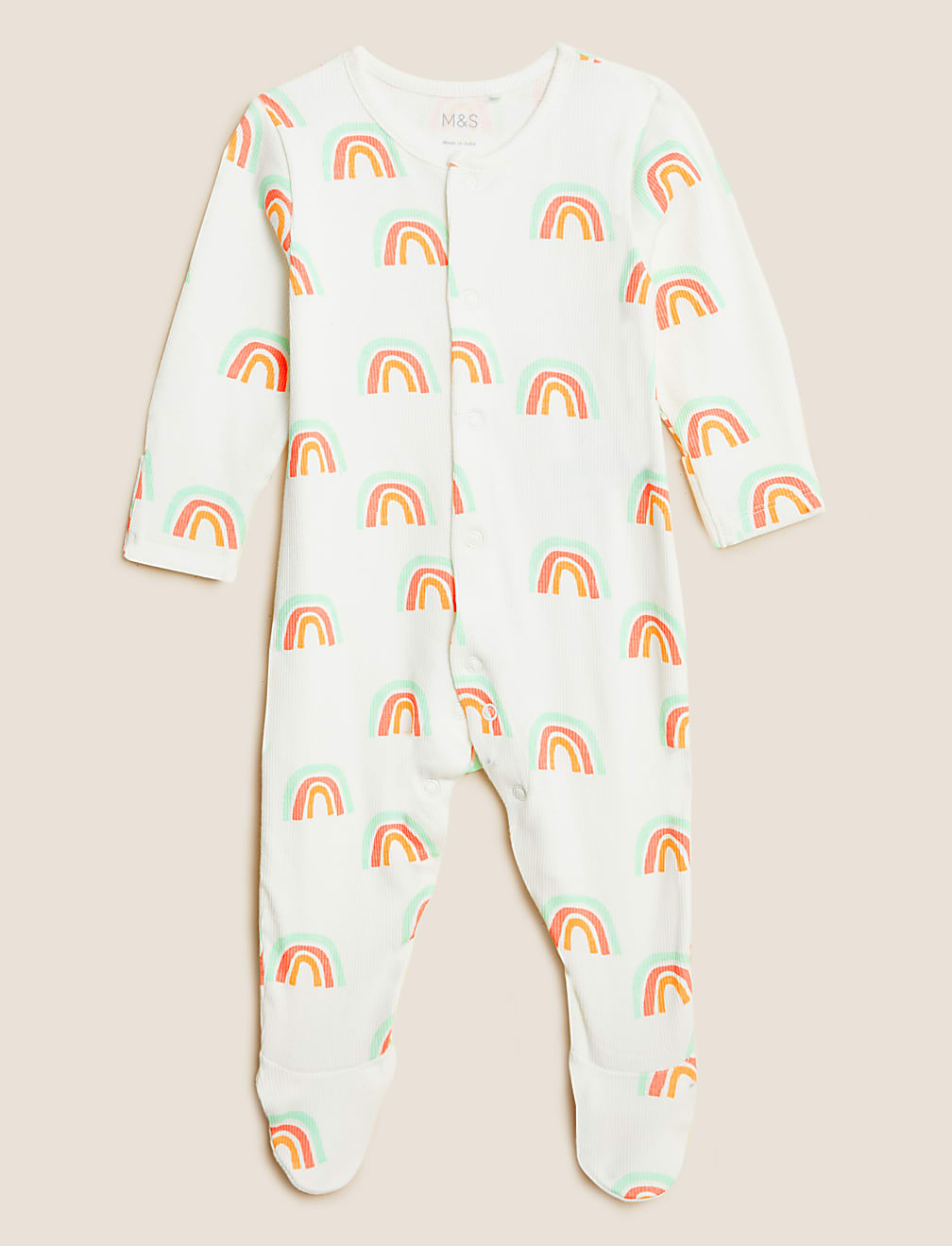 3pk Cotton Rich Printed Sleepsuits