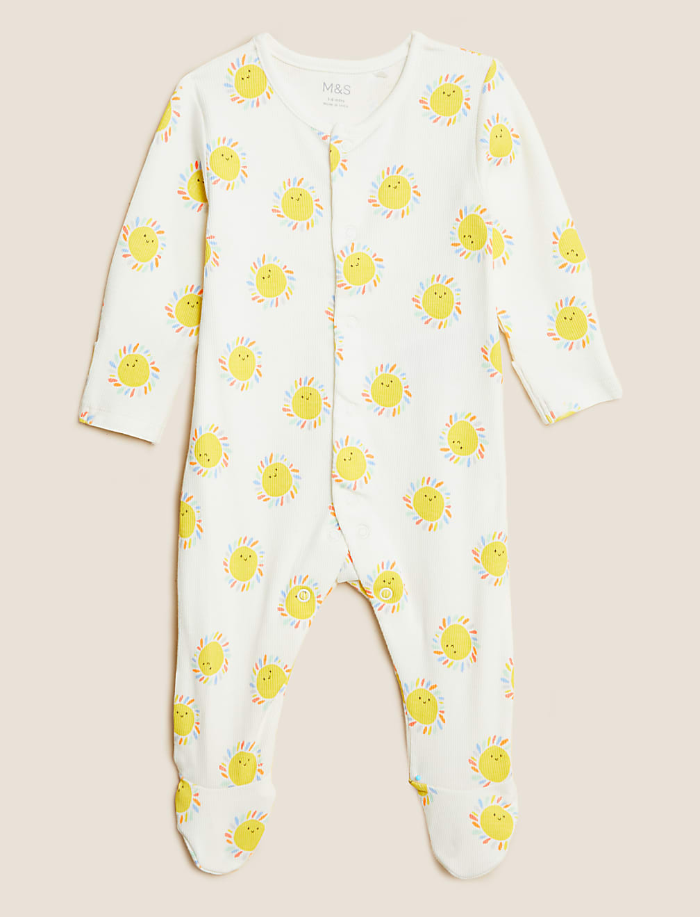 3pk Cotton Rich Printed Sleepsuits