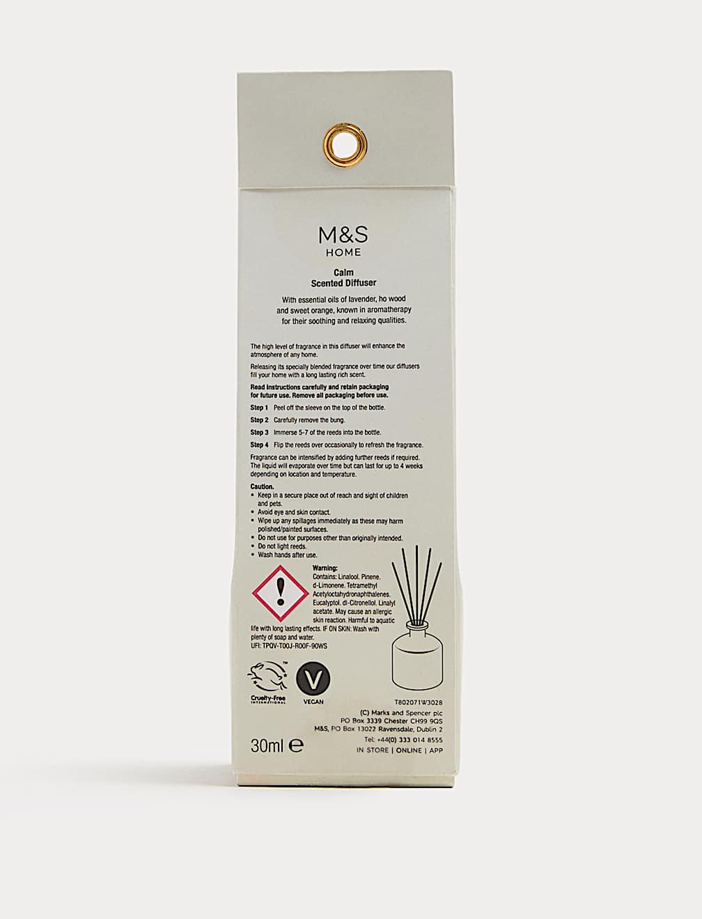 Apothecary Calm 30ml Mini Diffuser