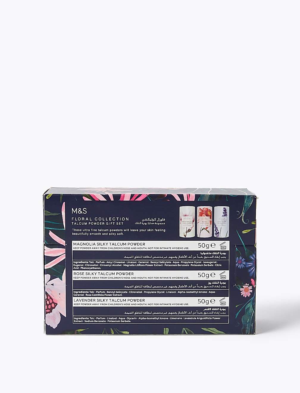 Floral Collection Talcum Powder Trio