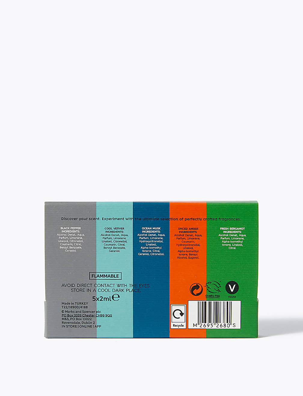 Men's Discovery Eau De Toilette Set 5x2ml