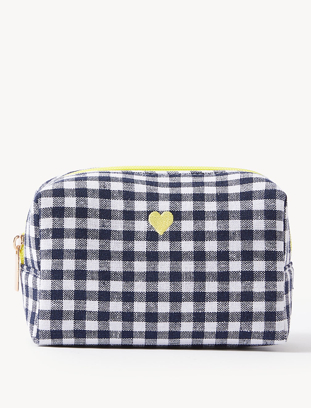 Heart Gingham Toiletry Bag