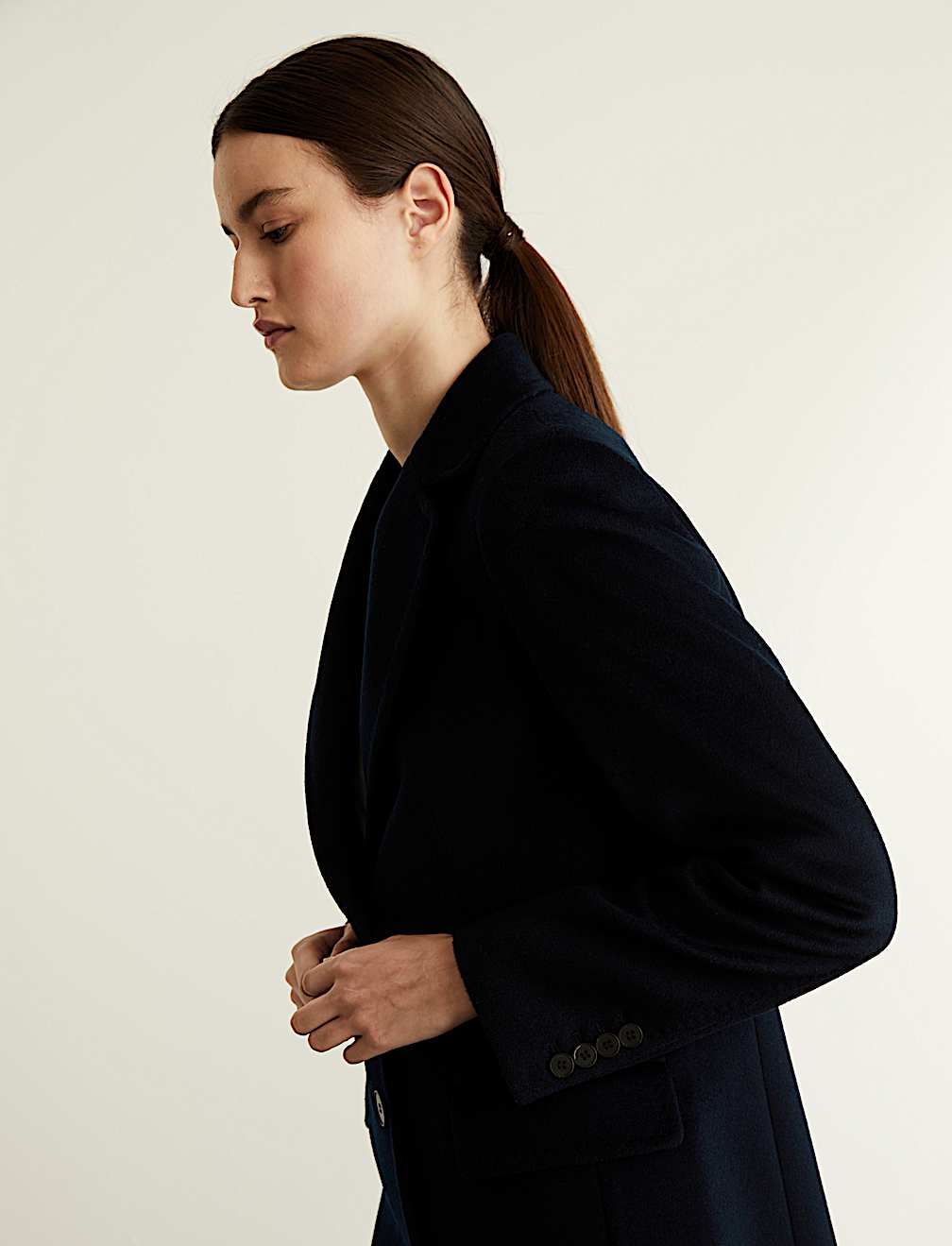 Pure Wool Boyfriend Coat