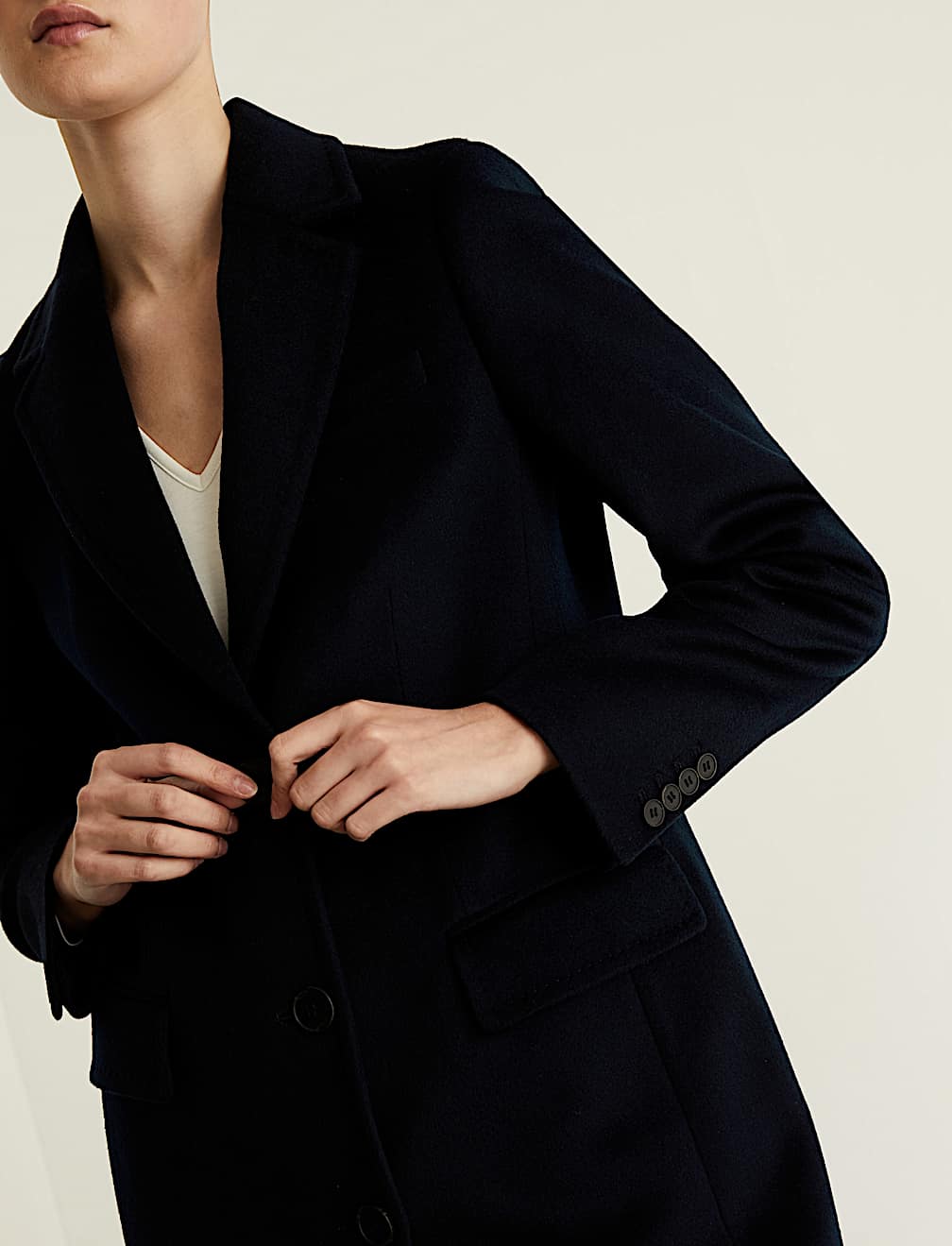 Pure Wool Boyfriend Coat