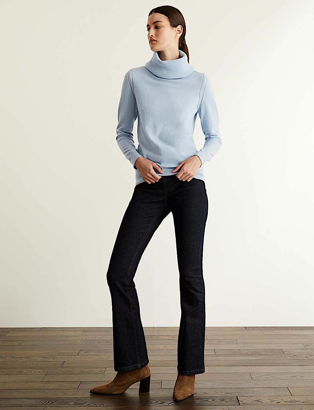 Pure Cashmere Cowl Neck Relaxed Jumper