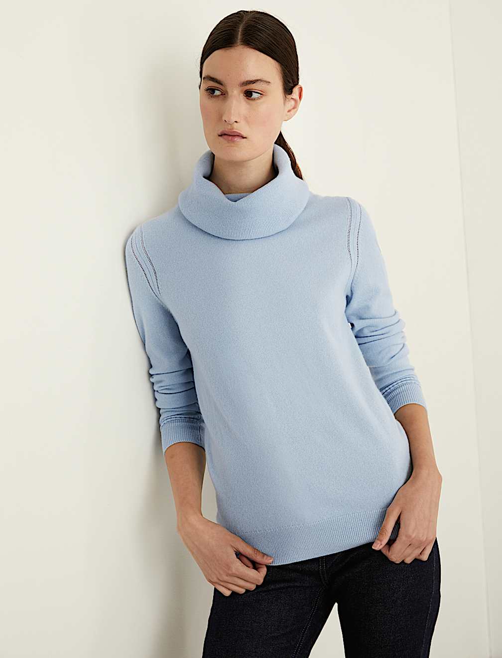Pure Cashmere Cowl Neck Relaxed Jumper