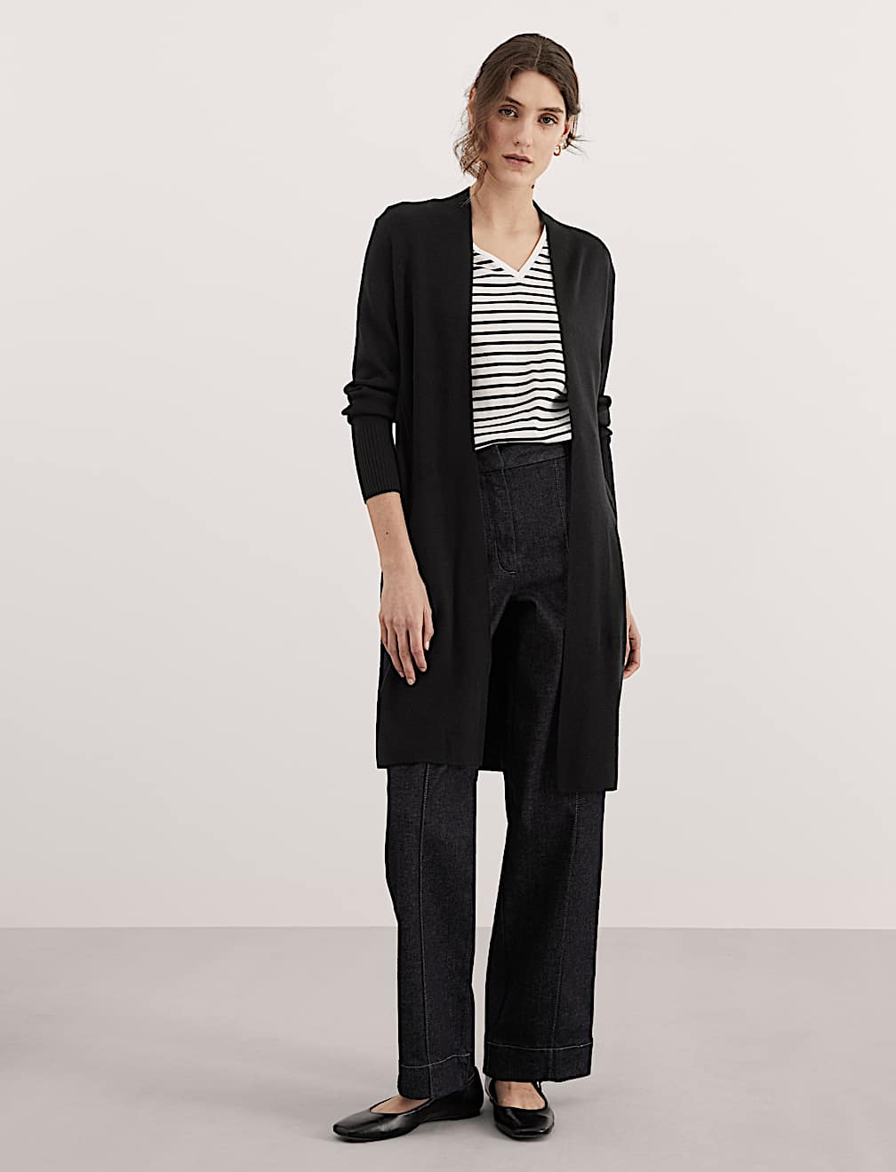 Pure Wool Longline Cardigan