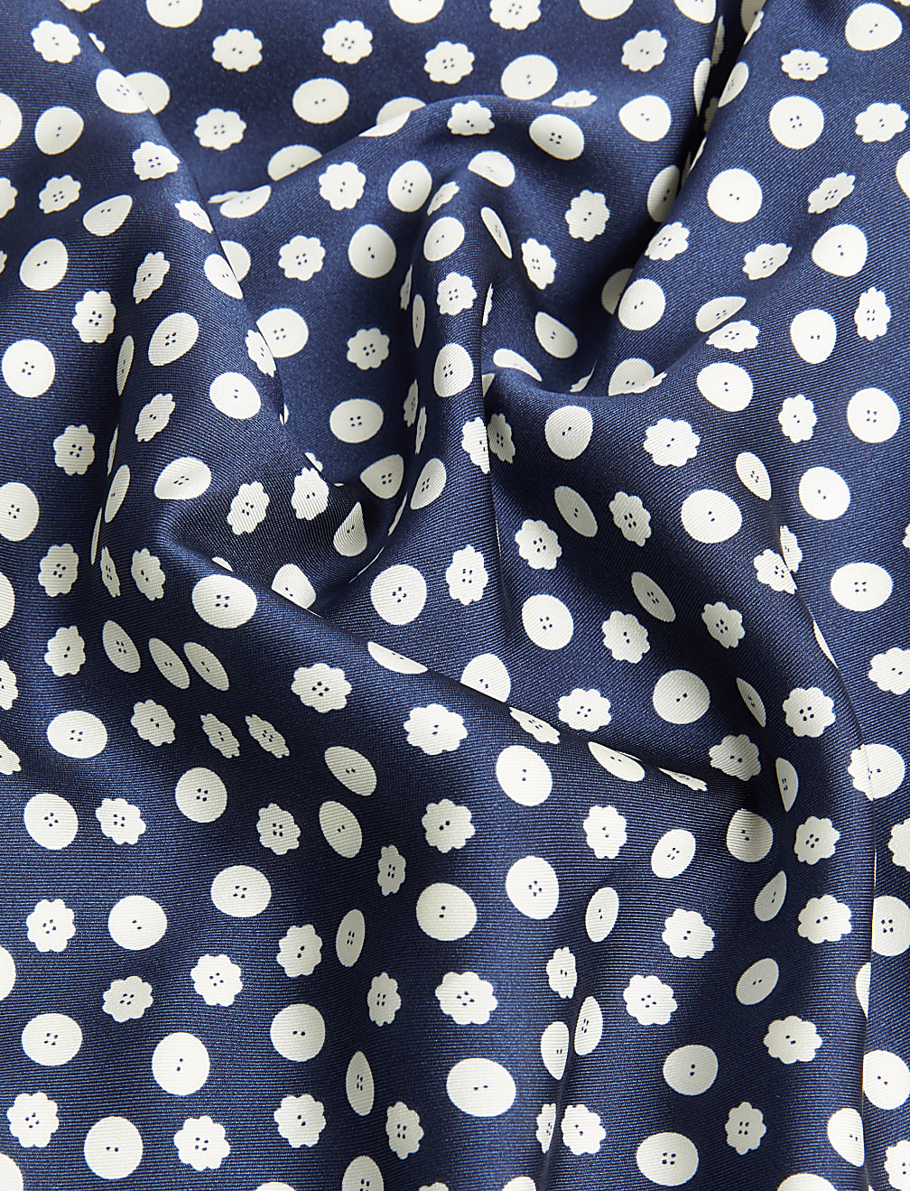Polka Dot Tie Neck Mini Shift Dress