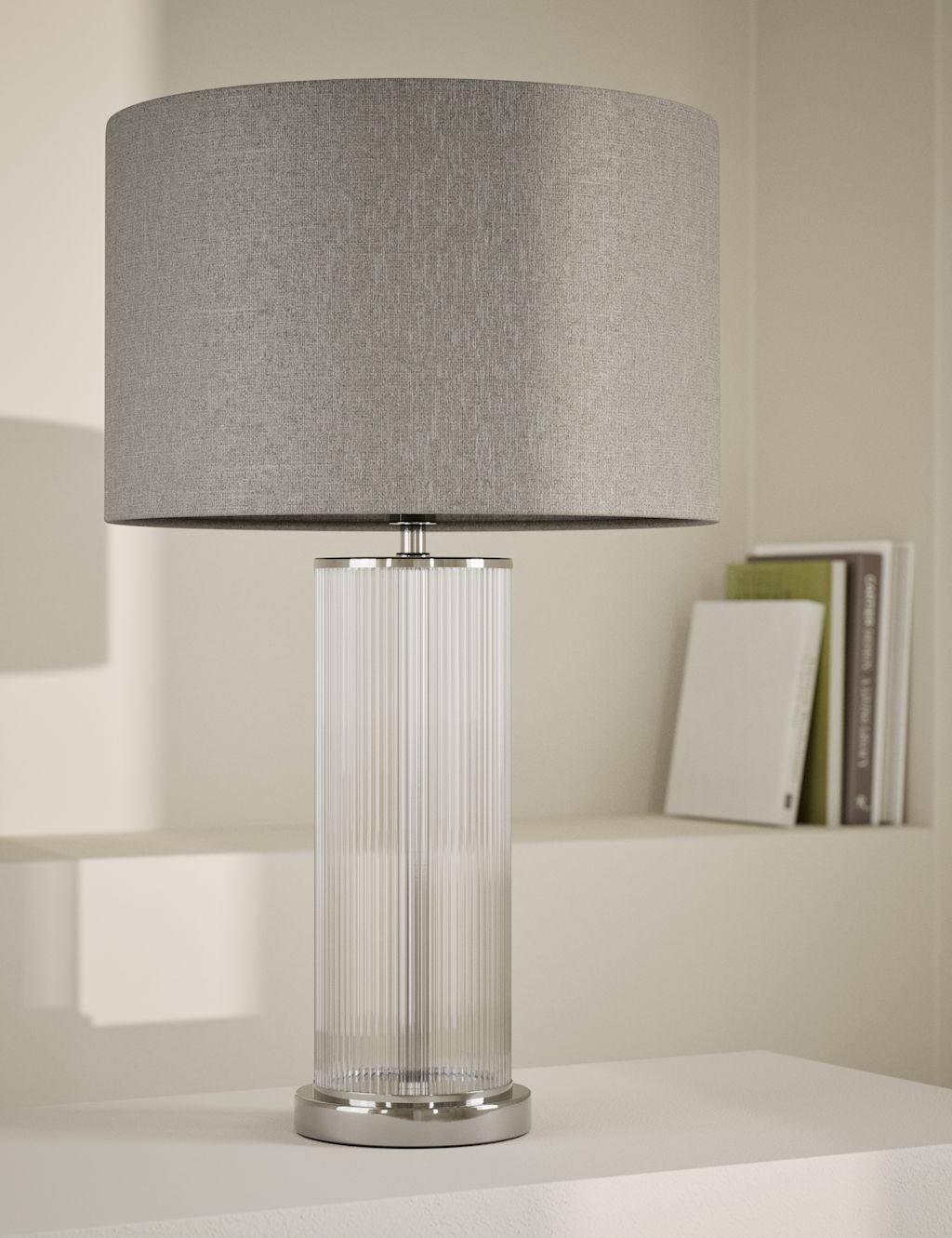 M&S Monroe Table Lamp - 1SIZE - Silver Mix, Silver Mix