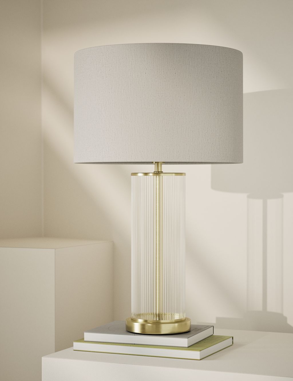 M&S Monroe Table Lamp - 1SIZE - Antique Brass, Antique Brass