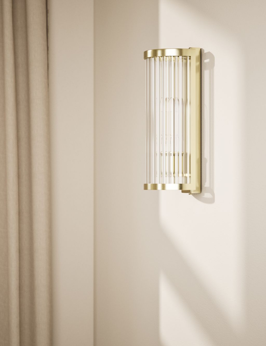 M&S Monroe Wall Light - 1SIZE - Antique Brass, Antique Brass