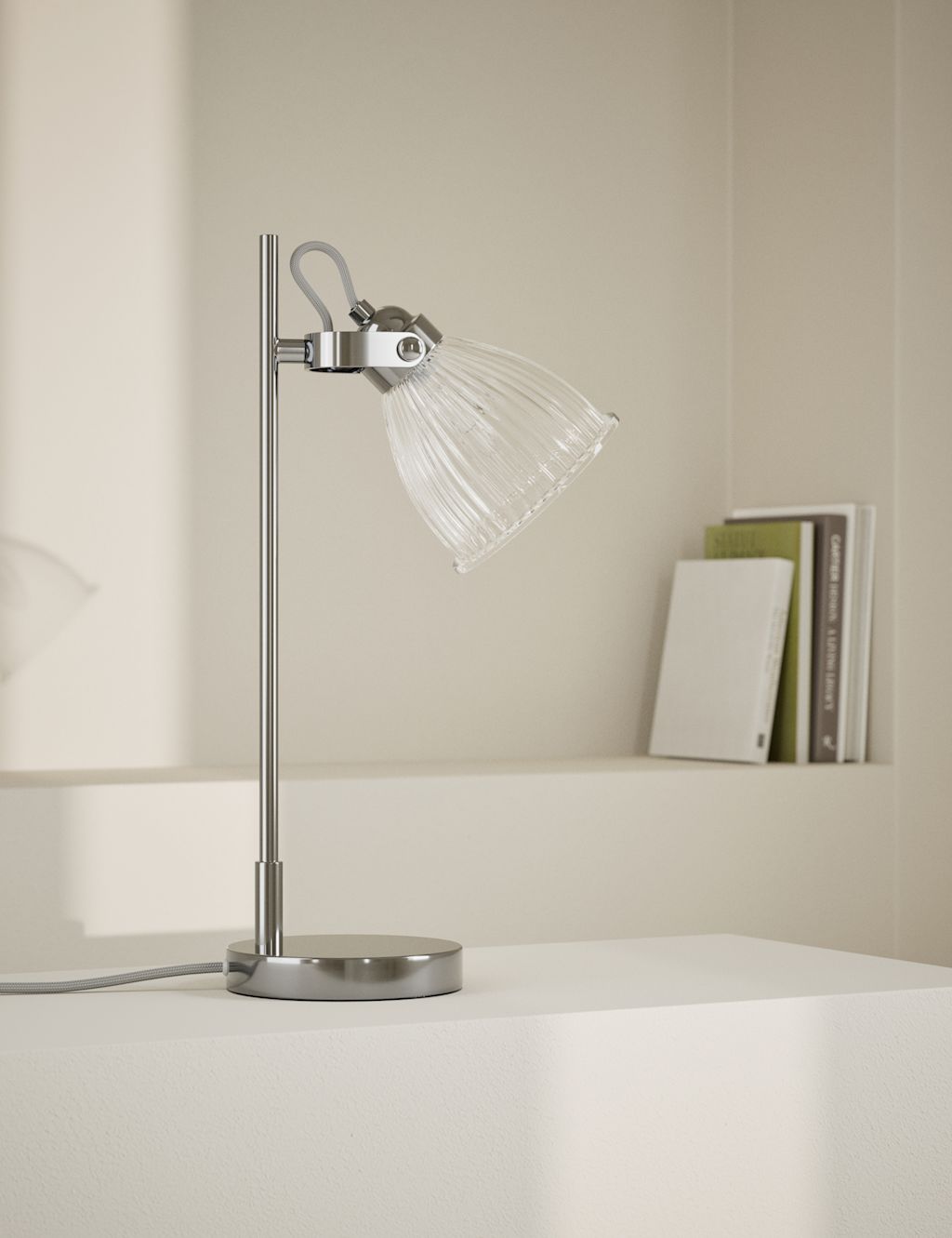 M&S Florence Table Lamp - 1SIZE - Silver, Silver