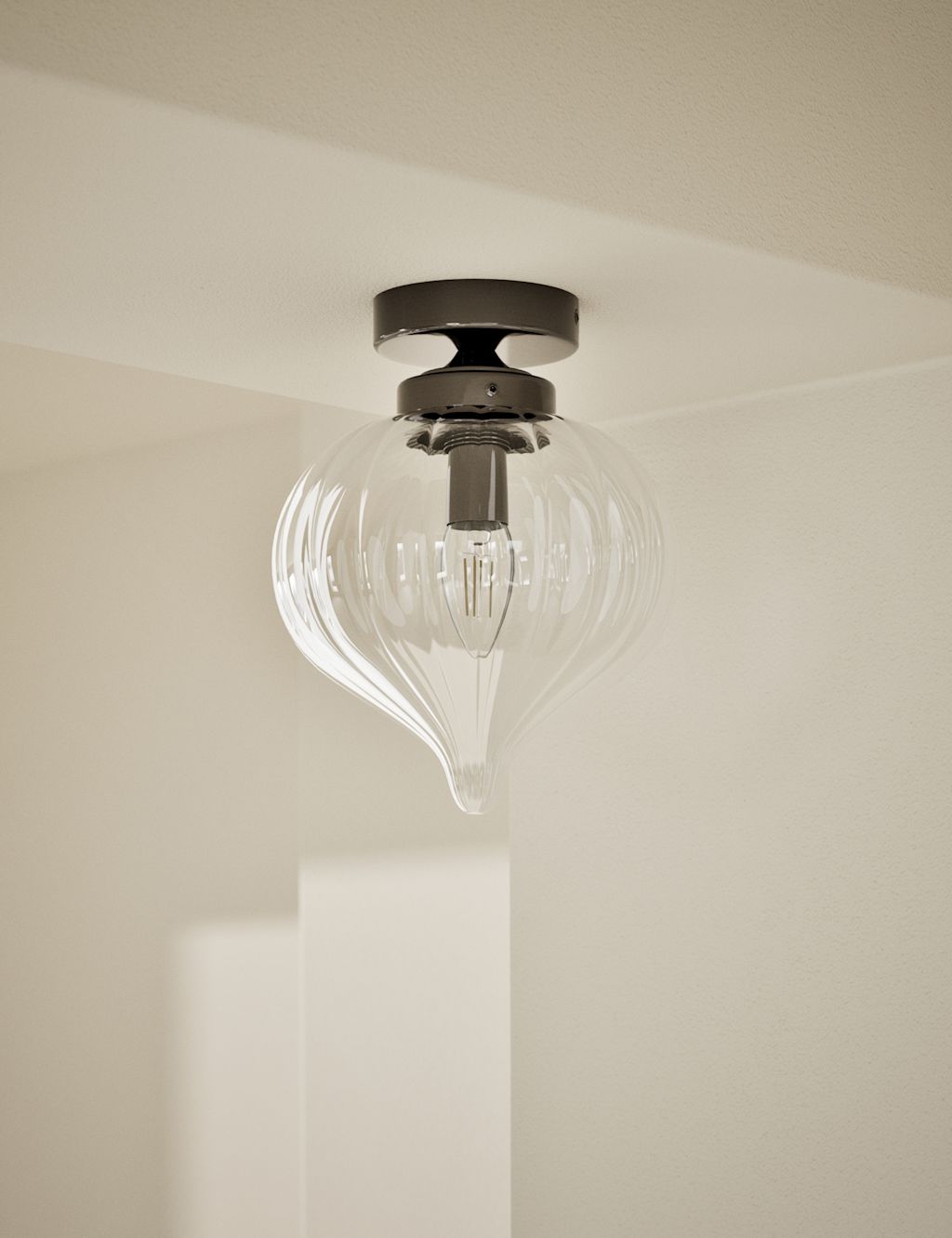 M&S Teardrop Flush Light - 1SIZE - Chrome, Chrome