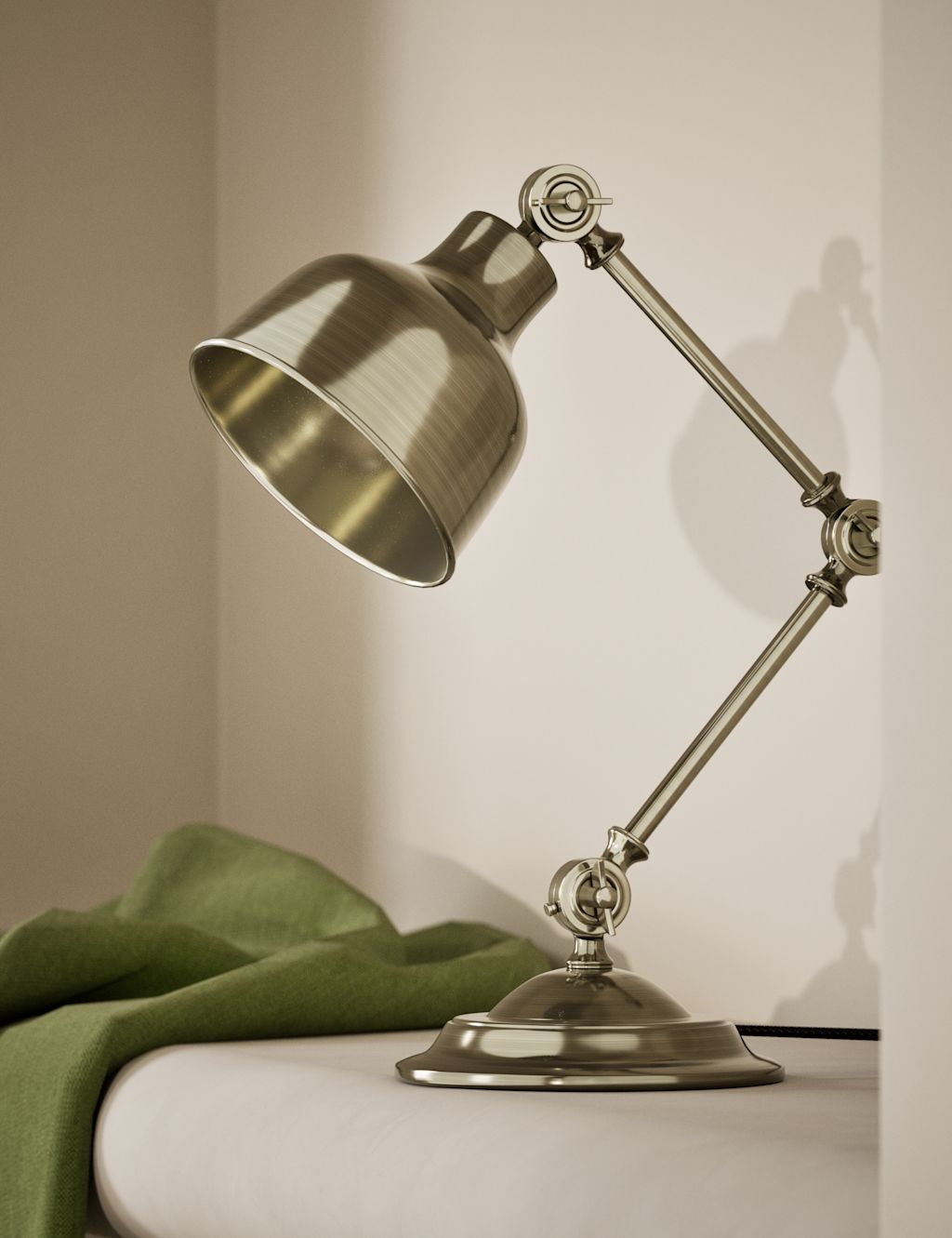 M&S Cambourne Table Lamp - 1SIZE - Antique Brass, Antique Brass
