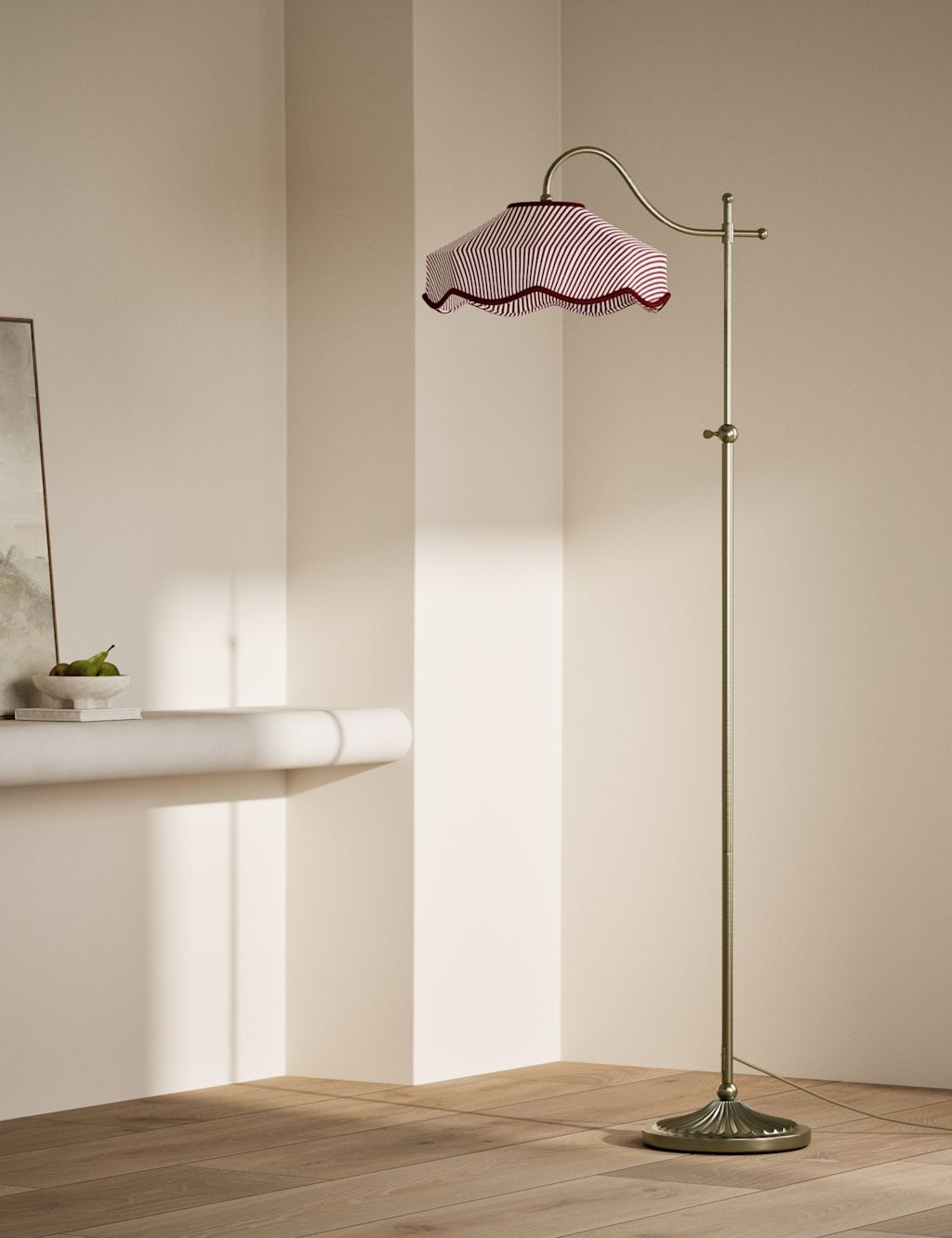 M&S Winnie Floor Lamp - 1SIZE - Antique Brass, Antique Brass