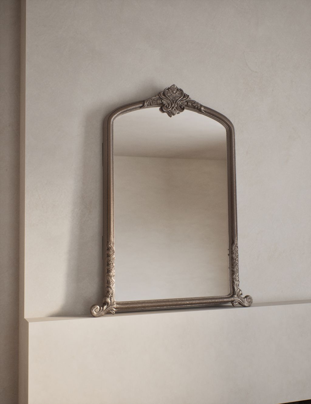 M&S Arabella Large Arch Wall Mirror - 1SIZE - Silver, Silver