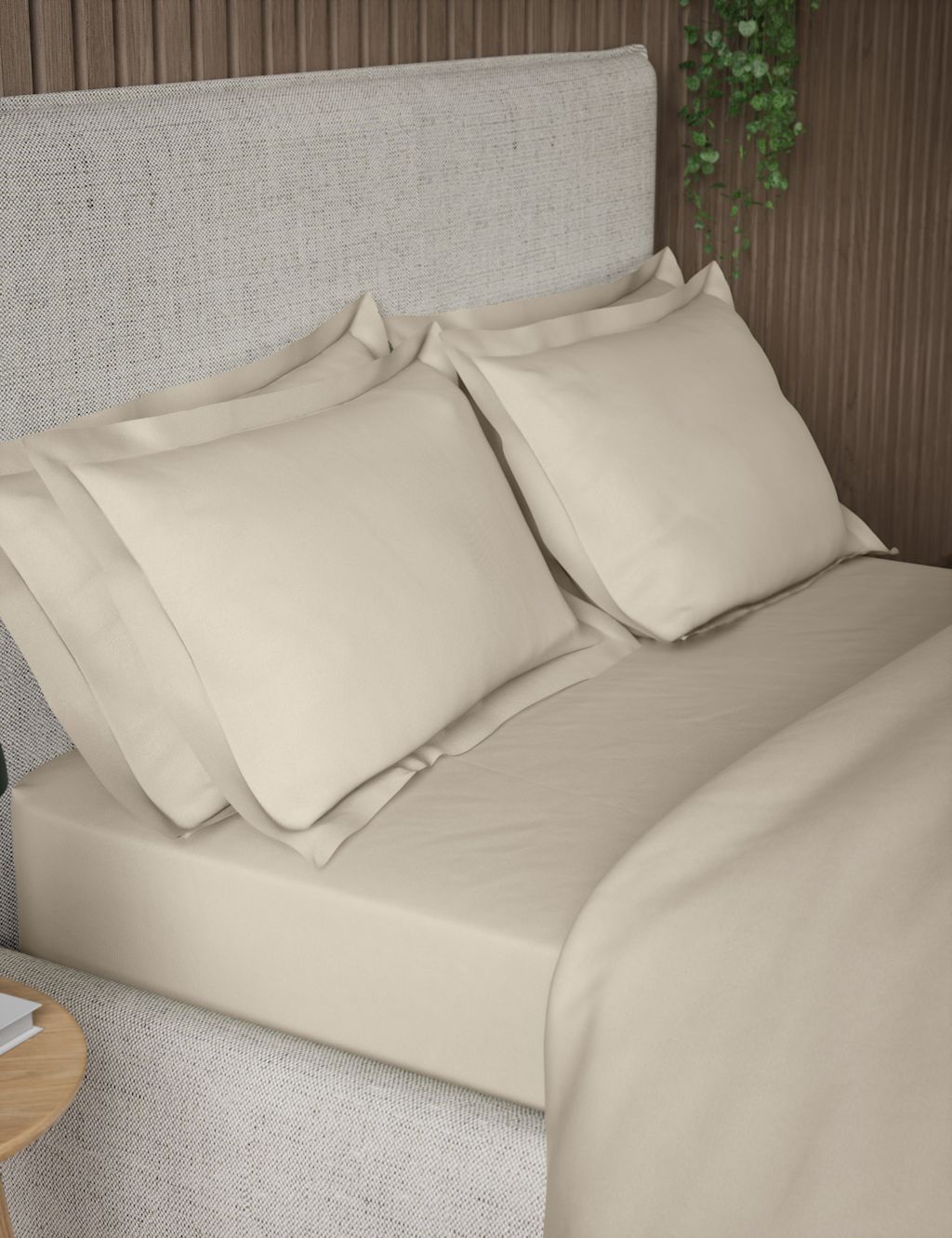 M&S 2 Pack 300 Thread Count Oxford Pillowcases - Neutral, Neutral