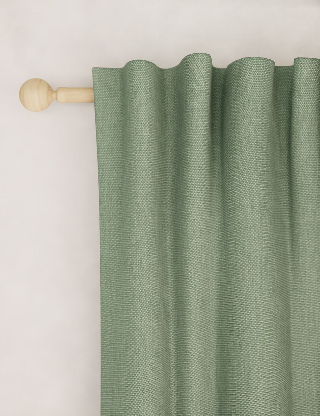 M&S Brushed Multiway Curtains - EW90 - Sage, Sage