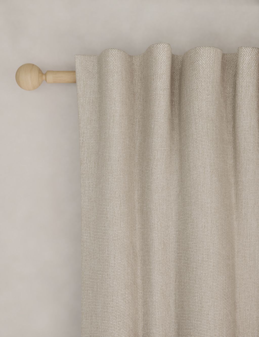 M&S Brushed Multiway Blackout Curtains - W117cm, Drop 183cm - Champagne, Champagne